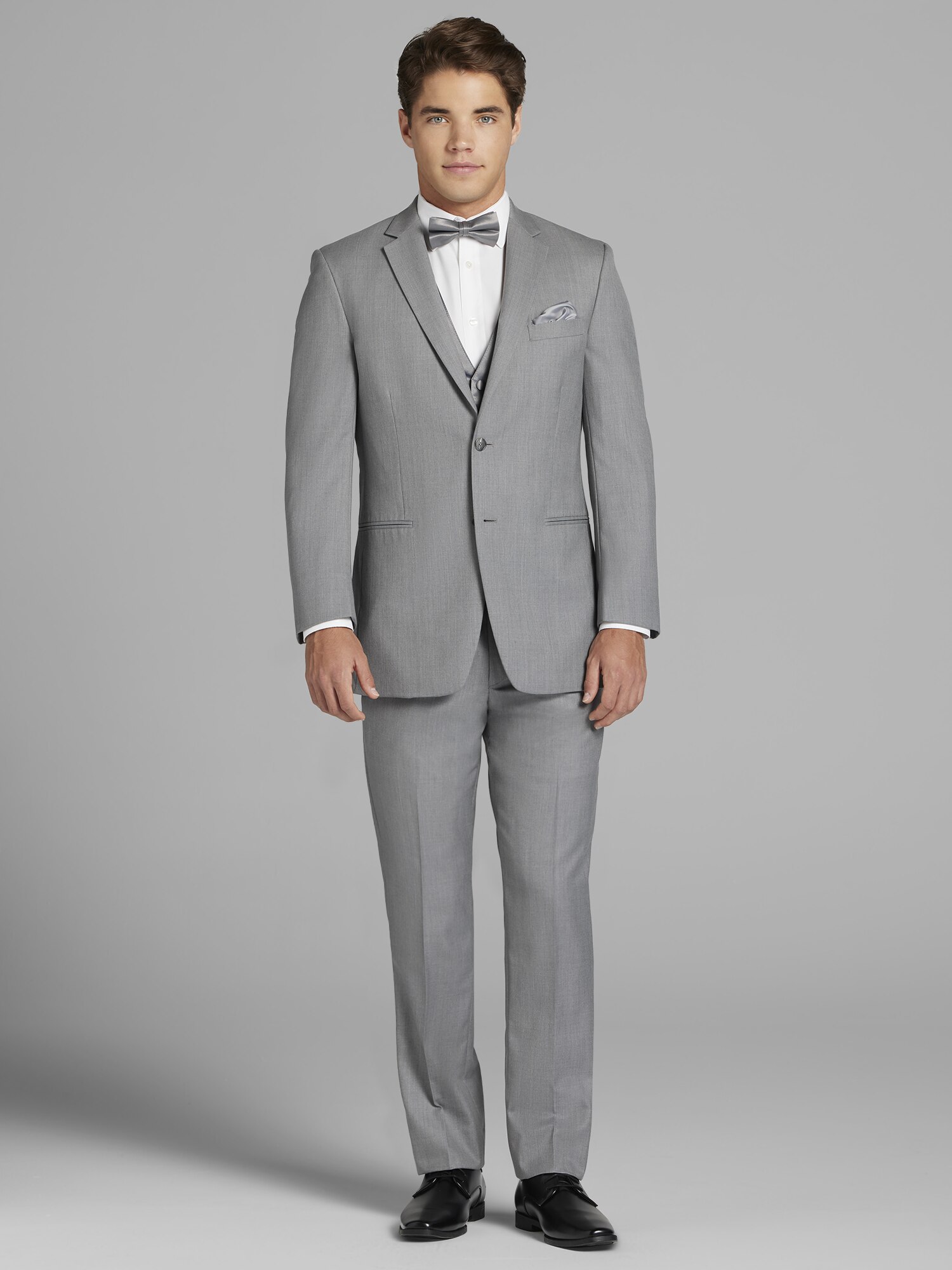 Pronto Uomo Gray Notch Lapel Suit