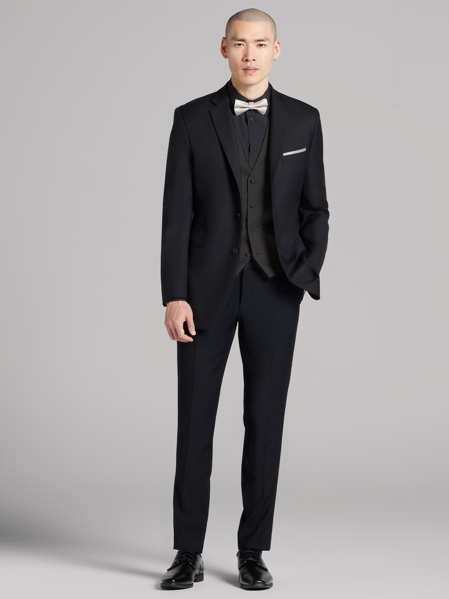 Pronto Uomo Black Notch Lapel Suit