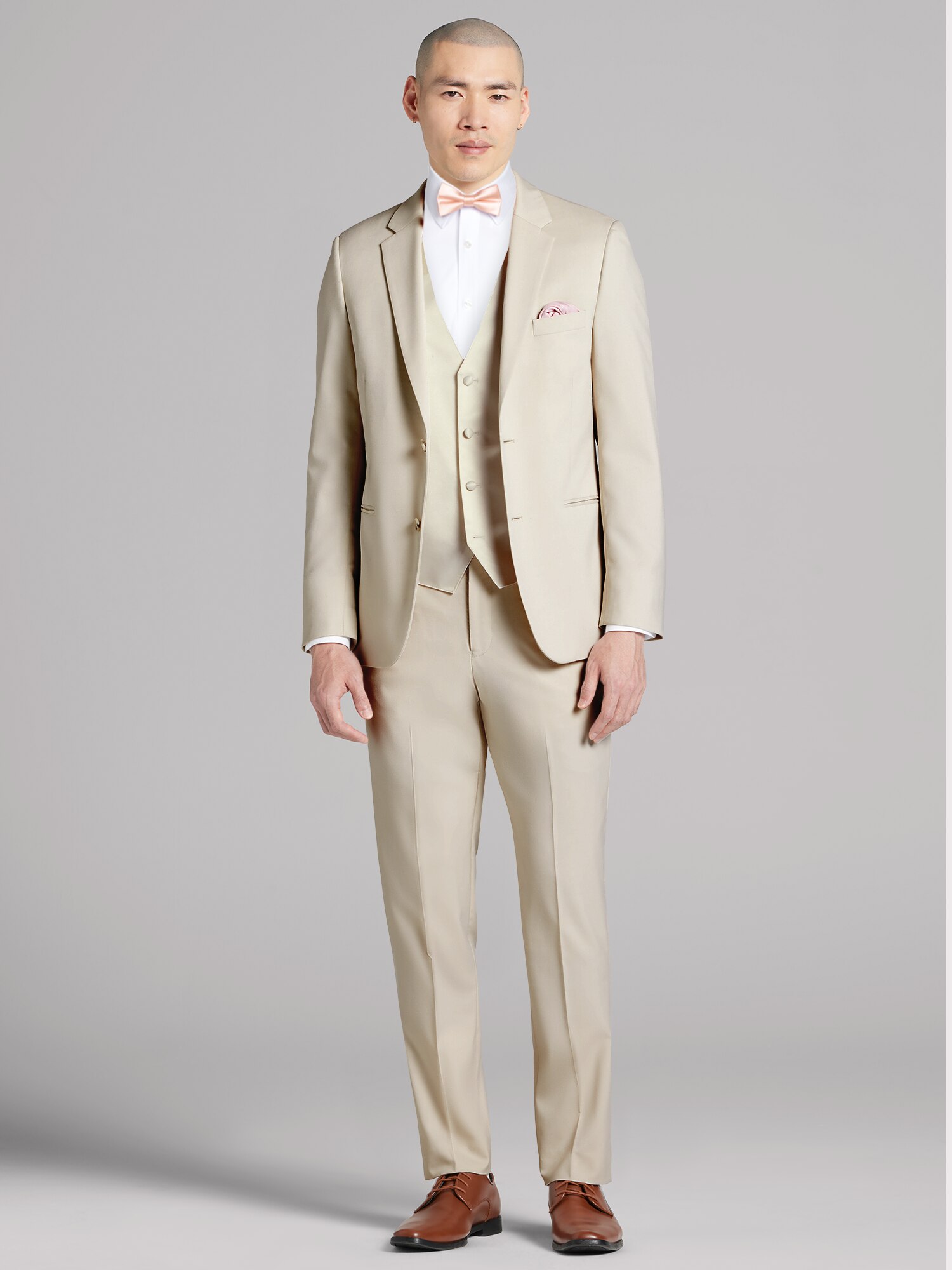 Pronto Uomo Performance Wool Tan Suit