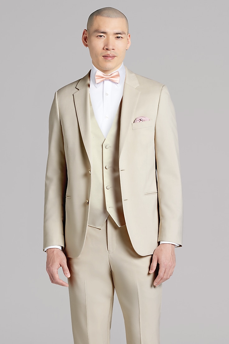 Pronto Uomo Performance Wool Tan Suit