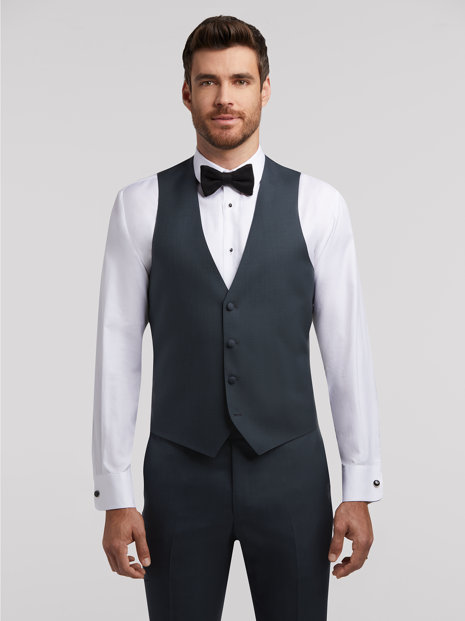 Calvin klein black peak deals lapel tuxedo