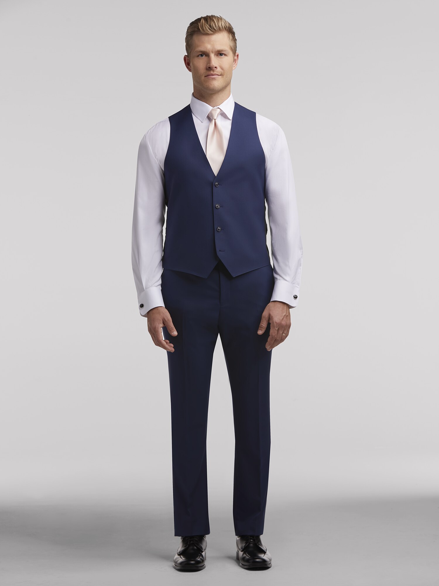 Calvin klein super store 120's blue suit